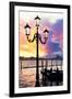 Venetian Sunlight - Street Lamp-Philippe HUGONNARD-Framed Premium Photographic Print