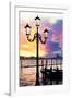 Venetian Sunlight - Street Lamp-Philippe HUGONNARD-Framed Photographic Print