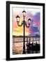 Venetian Sunlight - Street Lamp-Philippe HUGONNARD-Framed Photographic Print