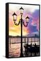 Venetian Sunlight - Street Lamp-Philippe HUGONNARD-Framed Stretched Canvas