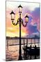 Venetian Sunlight - Street Lamp-Philippe HUGONNARD-Mounted Photographic Print