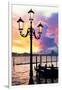 Venetian Sunlight - Street Lamp-Philippe HUGONNARD-Framed Photographic Print