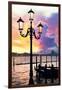 Venetian Sunlight - Street Lamp-Philippe HUGONNARD-Framed Photographic Print