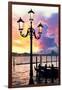 Venetian Sunlight - Street Lamp-Philippe HUGONNARD-Framed Photographic Print