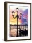 Venetian Sunlight - Street Lamp-Philippe HUGONNARD-Framed Photographic Print