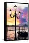 Venetian Sunlight - Street Lamp-Philippe HUGONNARD-Framed Stretched Canvas