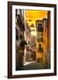 Venetian Sunlight - Sunrise Street-Philippe HUGONNARD-Framed Photographic Print