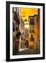 Venetian Sunlight - Sunrise Street-Philippe HUGONNARD-Framed Photographic Print