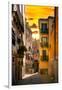 Venetian Sunlight - Sunrise Street-Philippe HUGONNARD-Framed Photographic Print