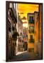 Venetian Sunlight - Sunrise Street-Philippe HUGONNARD-Framed Photographic Print