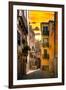 Venetian Sunlight - Sunrise Street-Philippe HUGONNARD-Framed Photographic Print