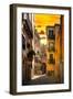 Venetian Sunlight - Sunrise Street-Philippe HUGONNARD-Framed Premium Photographic Print