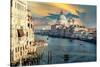 Venetian Sunlight - The Grand Canal at Sunset-Philippe HUGONNARD-Stretched Canvas