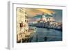 Venetian Sunlight - The Grand Canal at Sunset-Philippe HUGONNARD-Framed Photographic Print