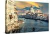 Venetian Sunlight - The Grand Canal at Sunset-Philippe HUGONNARD-Stretched Canvas