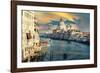 Venetian Sunlight - The Grand Canal at Sunset-Philippe HUGONNARD-Framed Photographic Print