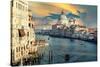 Venetian Sunlight - The Grand Canal at Sunset-Philippe HUGONNARD-Stretched Canvas