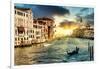 Venetian Sunlight - The Grand Canal-Philippe HUGONNARD-Framed Photographic Print