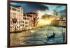 Venetian Sunlight - The Grand Canal-Philippe HUGONNARD-Framed Photographic Print