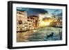 Venetian Sunlight - The Grand Canal-Philippe HUGONNARD-Framed Photographic Print