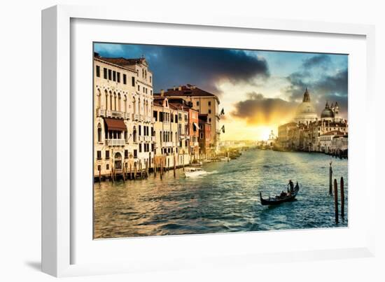 Venetian Sunlight - The Grand Canal-Philippe HUGONNARD-Framed Photographic Print