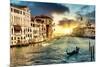 Venetian Sunlight - The Grand Canal-Philippe HUGONNARD-Mounted Photographic Print