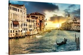 Venetian Sunlight - The Grand Canal-Philippe HUGONNARD-Stretched Canvas
