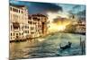 Venetian Sunlight - The Grand Canal-Philippe HUGONNARD-Mounted Photographic Print