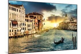 Venetian Sunlight - The Grand Canal-Philippe HUGONNARD-Mounted Photographic Print