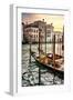 Venetian Sunlight - Traditional Gondolas-Philippe HUGONNARD-Framed Premium Photographic Print