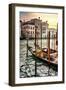 Venetian Sunlight - Traditional Gondolas-Philippe HUGONNARD-Framed Photographic Print