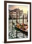 Venetian Sunlight - Traditional Gondolas-Philippe HUGONNARD-Framed Photographic Print