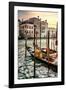 Venetian Sunlight - Traditional Gondolas-Philippe HUGONNARD-Framed Photographic Print