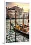 Venetian Sunlight - Traditional Gondolas-Philippe HUGONNARD-Framed Photographic Print