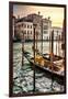 Venetian Sunlight - Traditional Gondolas-Philippe HUGONNARD-Framed Photographic Print