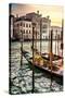 Venetian Sunlight - Traditional Gondolas-Philippe HUGONNARD-Stretched Canvas