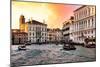 Venetian Sunlight - Vaporetto Canal-Philippe HUGONNARD-Mounted Photographic Print