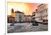 Venetian Sunlight - Vaporetto Canal-Philippe HUGONNARD-Framed Photographic Print