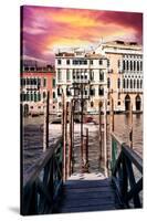Venetian Sunlight - Vaporetto Jetty-Philippe HUGONNARD-Stretched Canvas