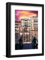 Venetian Sunlight - Vaporetto Jetty-Philippe HUGONNARD-Framed Photographic Print