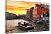 Venetian Sunlight - Vaporetto Sunset-Philippe HUGONNARD-Stretched Canvas