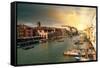 Venetian Sunlight - View of the Grand Canal-Philippe HUGONNARD-Framed Stretched Canvas