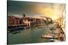 Venetian Sunlight - View of the Grand Canal-Philippe HUGONNARD-Stretched Canvas