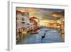 Venetian Sunset-Maugli-l-Framed Art Print