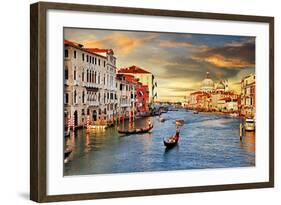 Venetian Sunset-Maugli-l-Framed Art Print