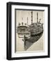 Venetian Vessel Seen from Stern, Italy, 18th Century-null-Framed Giclee Print