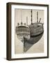 Venetian Vessel Seen from Stern, Italy, 18th Century-null-Framed Giclee Print