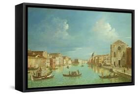 Venetian View-William Leighton Leitch-Framed Stretched Canvas