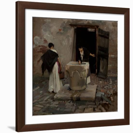 Venetian Water Carriers, 1880-82 (Oil on Canvas)-John Singer Sargent-Framed Giclee Print