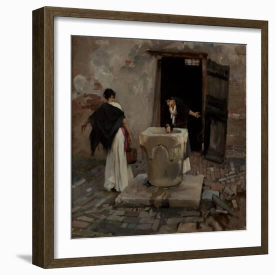 Venetian Water Carriers, 1880-82 (Oil on Canvas)-John Singer Sargent-Framed Giclee Print